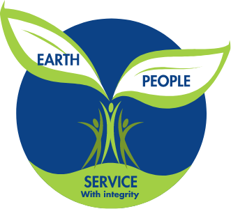 Earth People Service With Integrity badge
